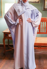 Nida Plain Double Colour Arabic Style Abaya